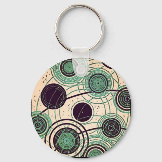 atoms and electrons keychain (Front)