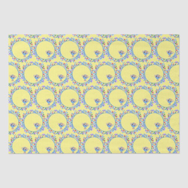 Atoms Molecules Particles Peace Atom Pattern Tissue Paper (Front)