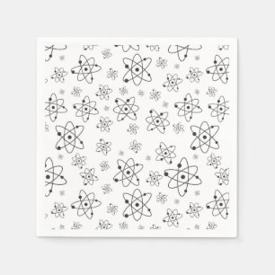 Atoms Pattern Science Chemistry Napkins