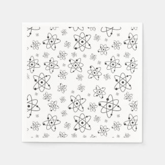 Atoms Pattern Science Chemistry Napkins