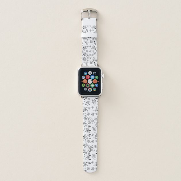 Atoms Retro Atomic Age Pattern Apple Watch Band Zazzle