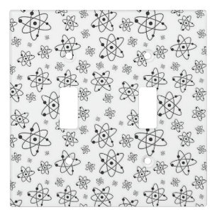 Atoms Retro Atomic Age Pattern Light Switch Cover