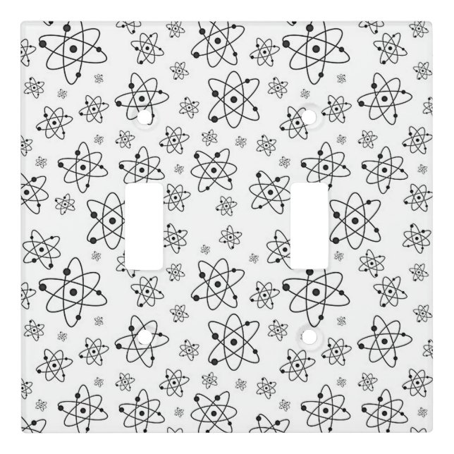 Atoms Retro Atomic Age Pattern Light Switch Cover (Front)