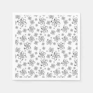 Atoms Retro Atomic Age Pattern Napkins