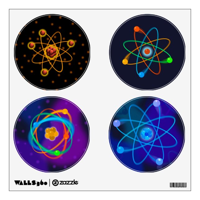 Atoms Science Wall Decal (Front)