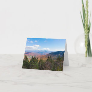 atop mount mansfield overlooking stowe thank you card