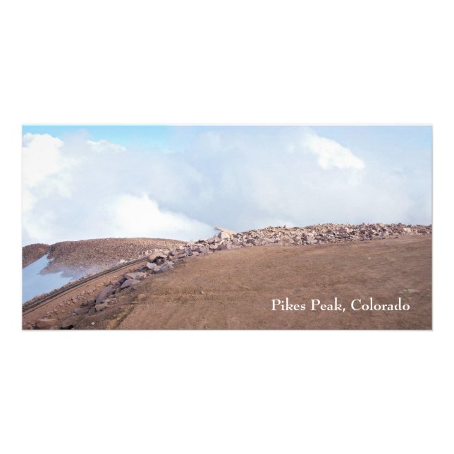 Atop Summit of Pikes Peak Card (Front)