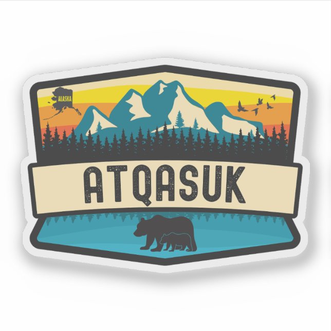 Atqasuk, Alaska Sticker (Front)