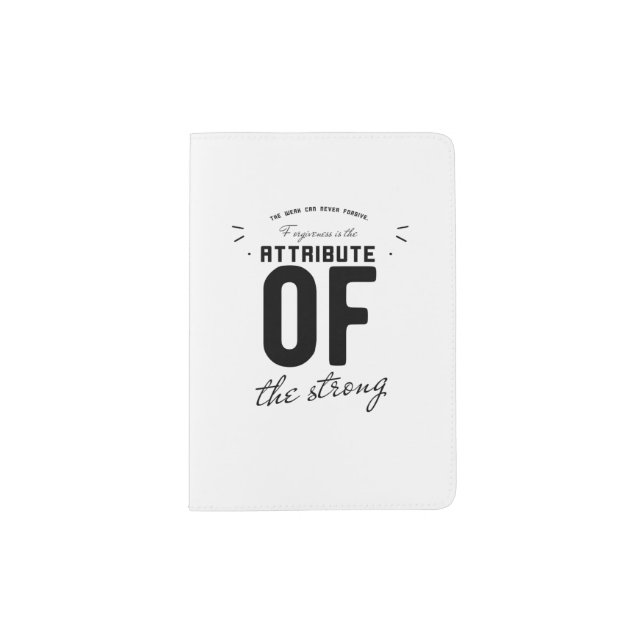 Atribute of the story black passport holder (Front)