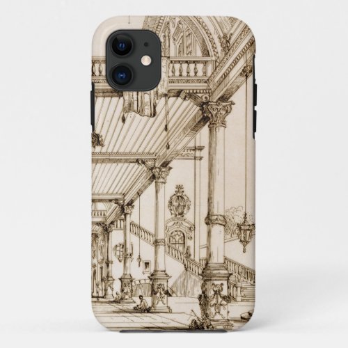 Atrium of a Palace in Genes from Art and Indust iPhone 11 Case