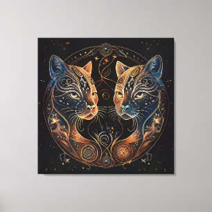 Atrological Cats Canvas Print
