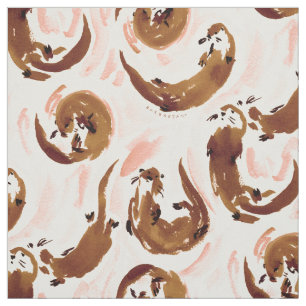 ATTA OTTER Wild Sea Otters Fabric