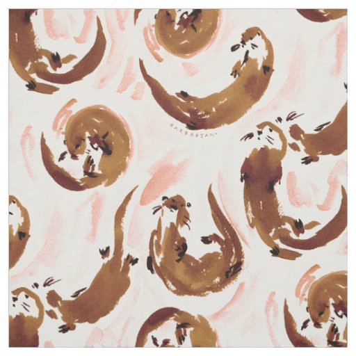 ATTA OTTER Wild Sea Otters Fabric