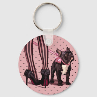 Attached to my French Bouledogue Keychain