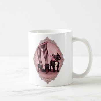 Attached To My French Bulldog Coffee Mug by MarylineCazenave at Zazzle