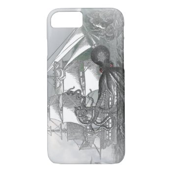 Attack By Giant Octopus Iphone 8/7 Case by BluePress at Zazzle