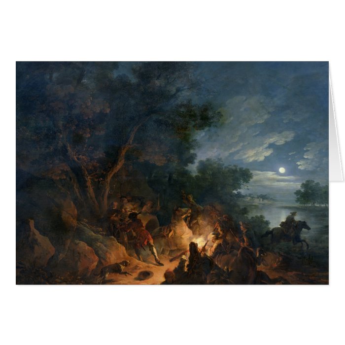 Attack by Robbers at Night, c.1770 Card