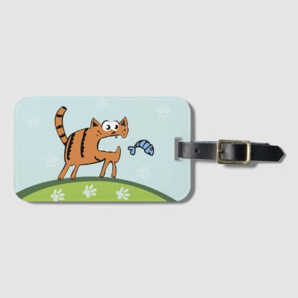 Attack Cat Luggage Tag