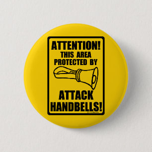 Attack Handbells Pinback Button