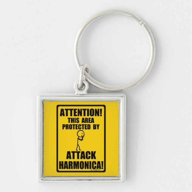 Attack Harmonica Keychain (Front)