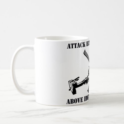 ATTACK HELICOPTERS ARE ABOVE IDENTITY POLITICS MUG