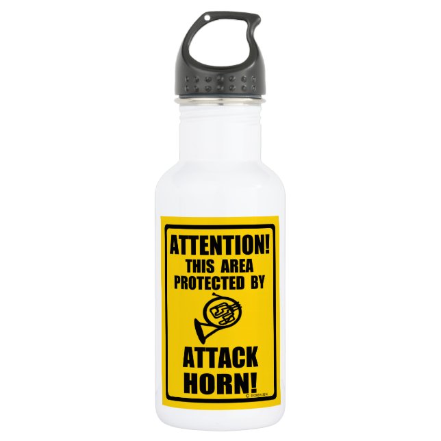 Attack Horn Water Bottle (Front)