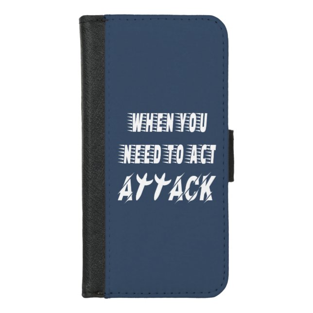 Attack iPhone Wallet Case (Front)