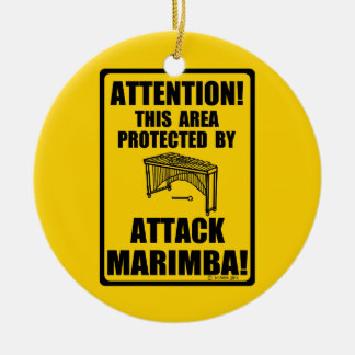 Attack Marimba Ceramic Ornament