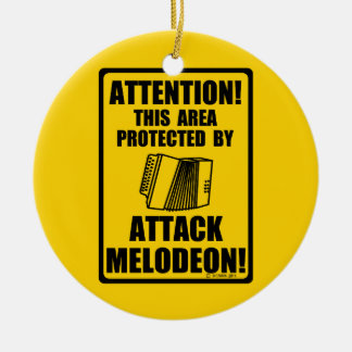 Attack Melodeon Ceramic Ornament
