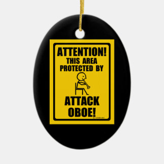 Attack Oboe Ceramic Ornament