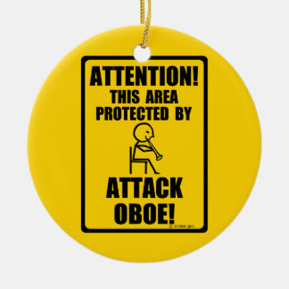 Attack Oboe Ceramic Ornament