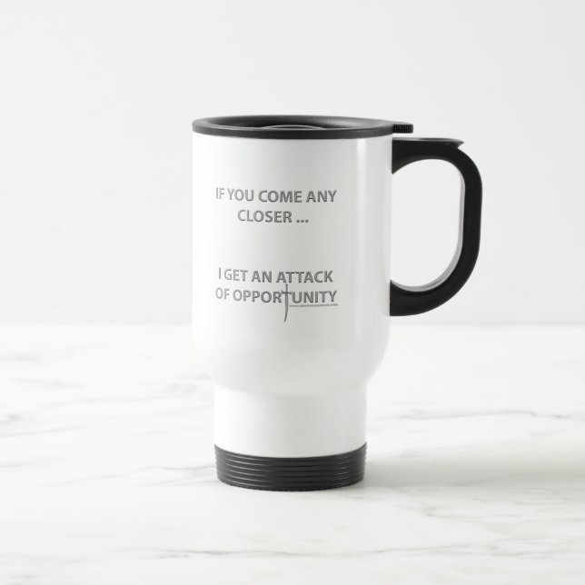 Attack of Opportunity Travel Mug (Right)