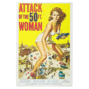 Attack of the 50 Foot Woman Metal Print