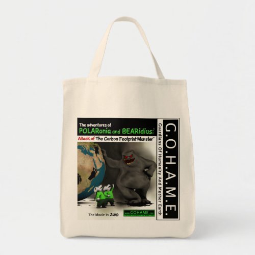Attack of The Carbon Footprint Monster Tote Bag