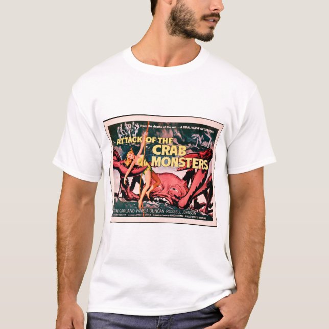 Attack of the Crab Monsters 1957 Horror Movie Post T-Shirt (Front)