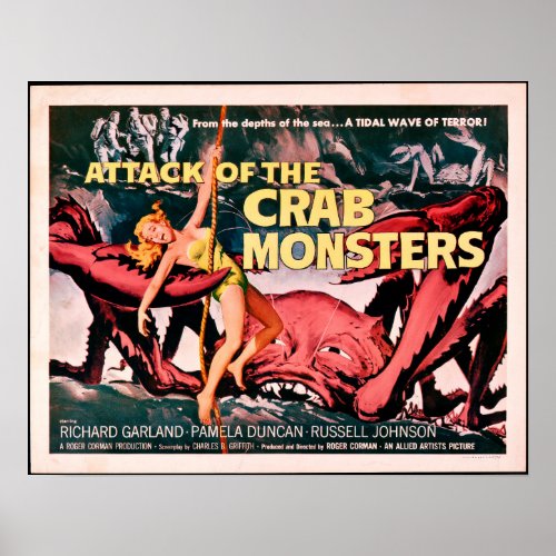 Attack of the Crab Monsters 1957 Horror Movie Poster