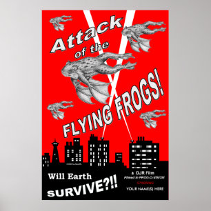 Attack Of The Flying Frogs Poster