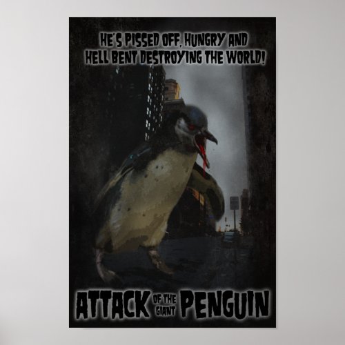 Attack of the Giant Penguin Fake Movie Poster