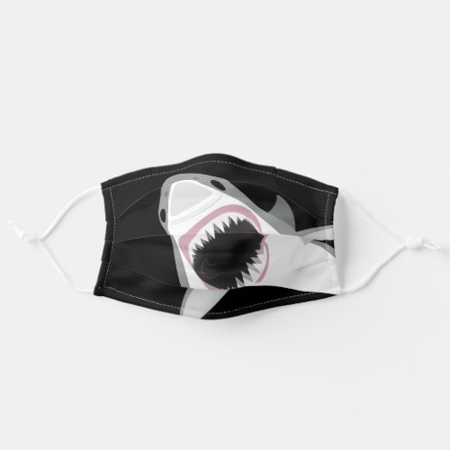 Attack of the Great White Shark Funny Adult Cloth Face Mask
