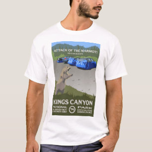 Attack of the Marmot! - Kings Canyon National Park T-Shirt