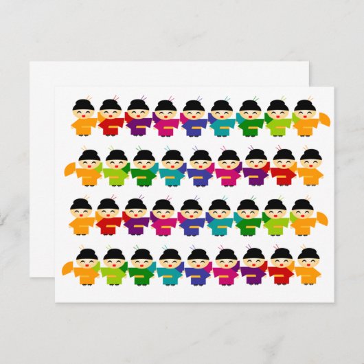 Attack of the Rainbow Geisha Dolls (Front/Back)