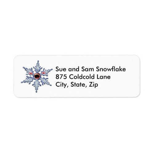 Attack of the Snowflake Zombies Address Labels