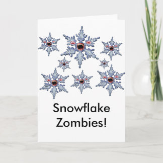 Attack of the Snowflake Zombies! Holiday Card