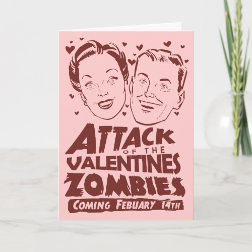 Attack of the Valentines Zombies Holiday Card