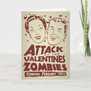 Attack of the Valentines Zombies Holiday Card