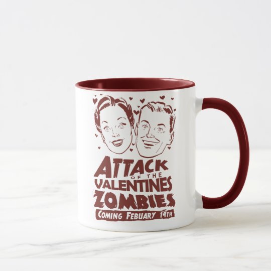 Attack of the Valentines Zombies Mug