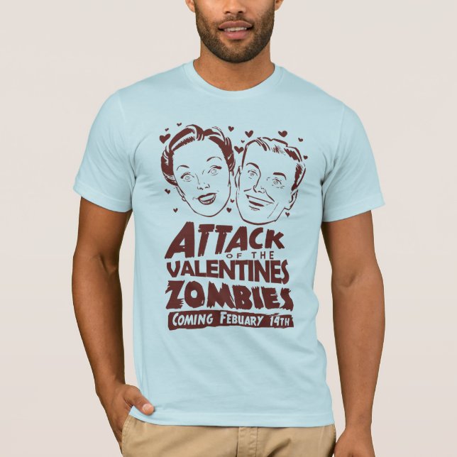 Attack of the Valentines Zombies T-Shirt (Front)