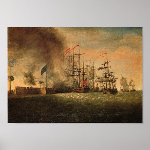 Attack on Fort Moultrie Poster