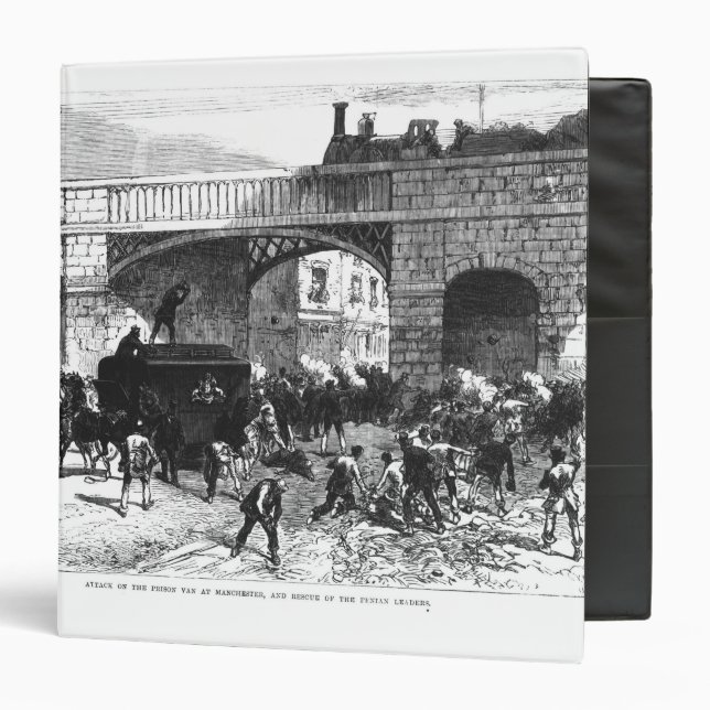 Attack on the Prison Van at Manchester 3 Ring Binder (Front/Inside)