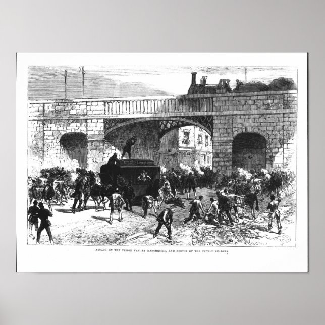 Attack on the Prison Van at Manchester Poster (Front)